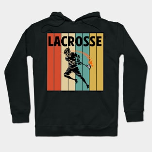 Vintage Lacrosse Player Hoodie